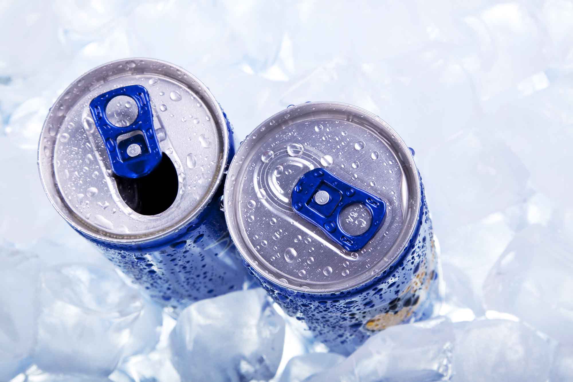 energy drinks with ice